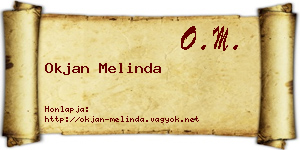 Okjan Melinda névjegykártya